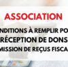 dons et reçus fiscaux association