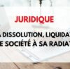 dissolution d'une société